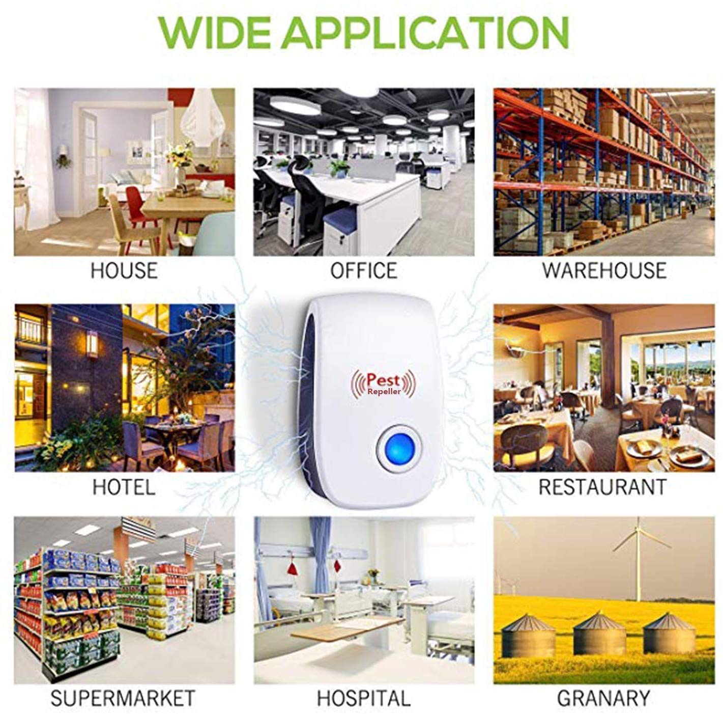 1260 Ultrasonic Pest Repeller to Repel Rats, Cockroach, Mosquito, Home Pest & Rodent - DeoDap 1260 Ultrasonic Pest Repeller to Repel Rats, Cockroach, Mosquito, Home Pest & Rodent - DeoDap